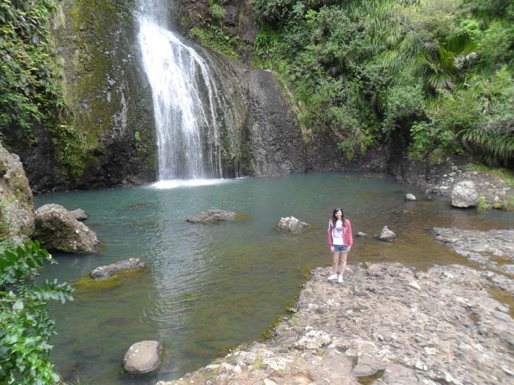 Kitekite Falls pool