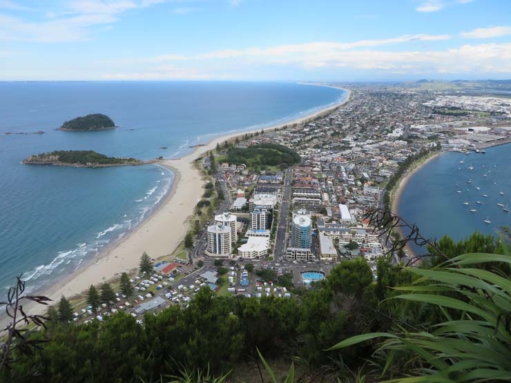 View from Mt Maunganui summit