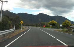 State Highway 12 heading towards Waipoua Forest
