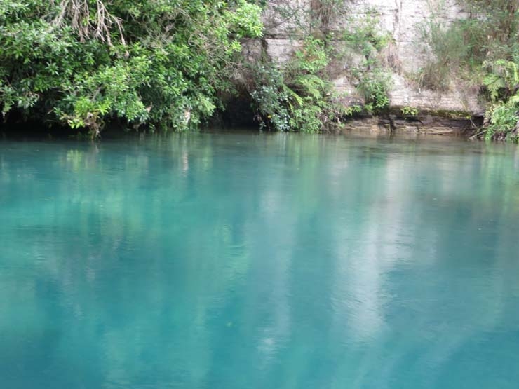 Stunning blue of River Waikato